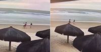 Vídeo mostra professoras e jovem em praia turística antes de crime na BA