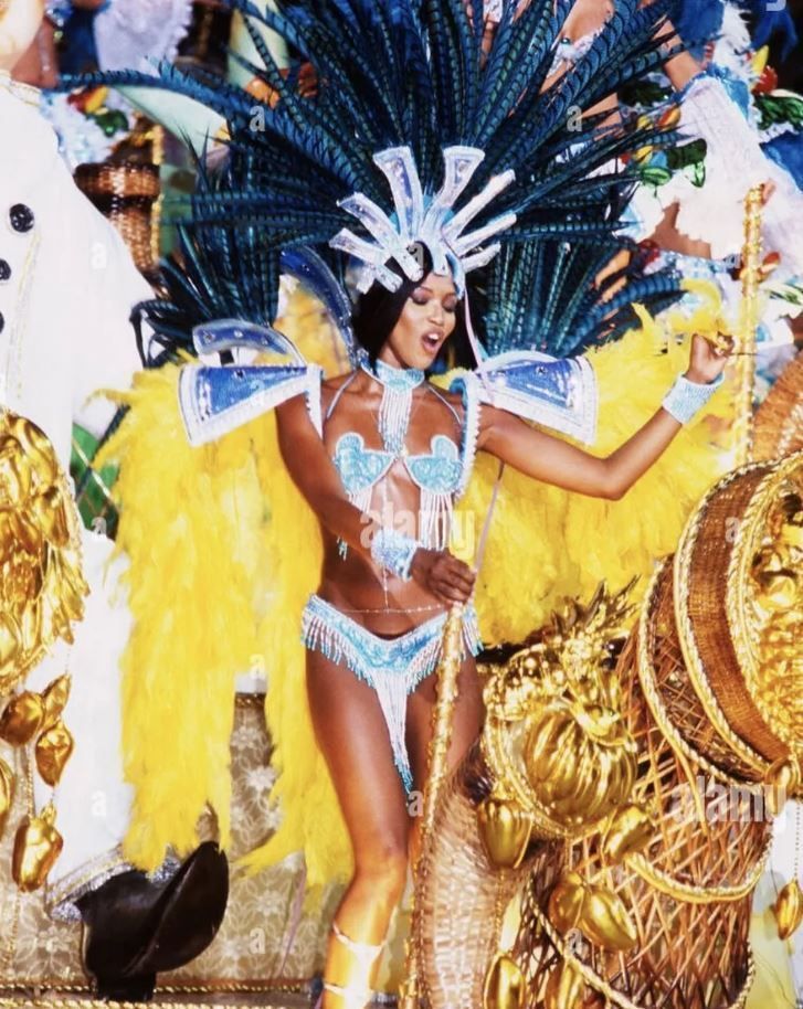 Naomi Campbell no desfile da Portela • Instagram/Naomi Campbell