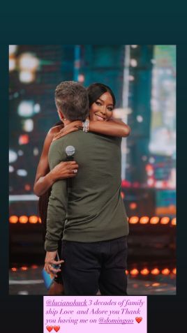 Naomi Campbell no programa do Domingão • Instagram/Naomi Campbell