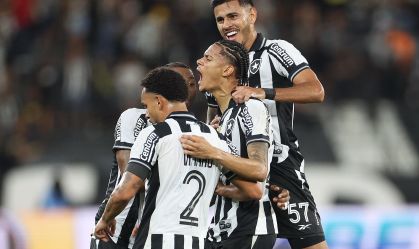 Newton fez um dos gols do Botafogo no Nilton Santos contra o Bragantino