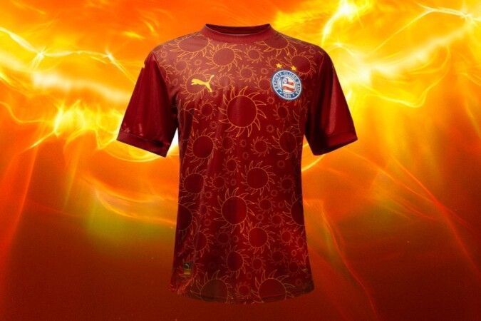O novo uniforme 3 do Bahia, com homenagem ao cineasta Glauber Rocha