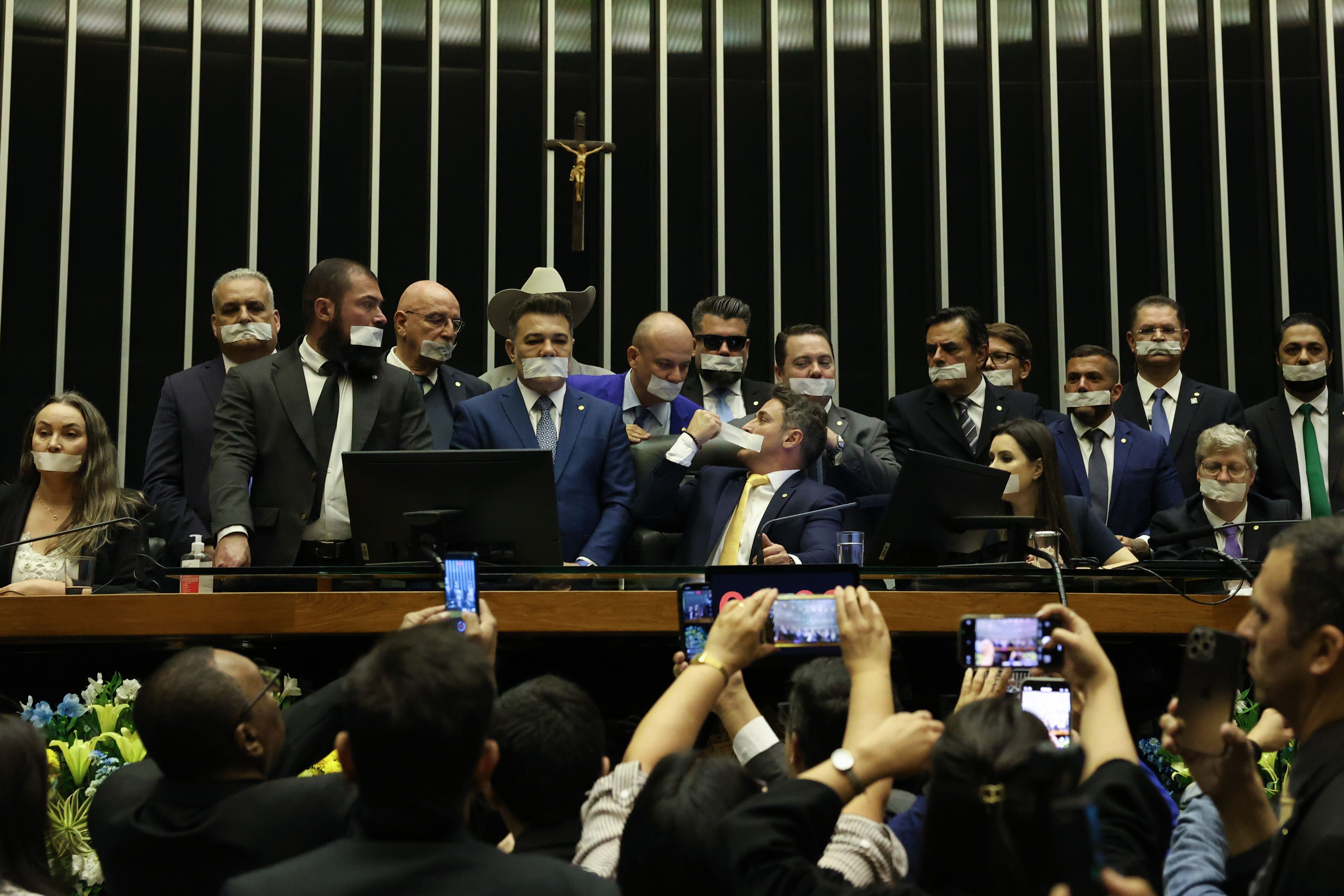 Ato da oposição na Câmara dos Deputados