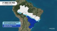 Mapa: poderosa onda de frio "vai congelar" grande parte do Brasil