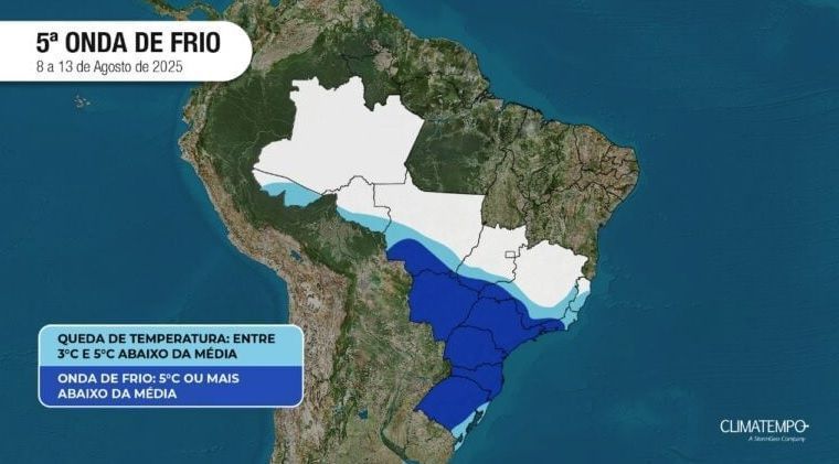 Imagem ilustrativa sobre Onda de frio pode trazer -6°C e ser a mais forte do ano no Sul e Sudeste