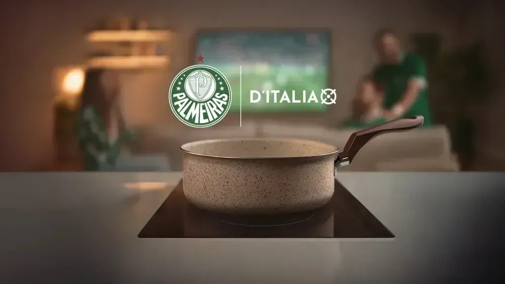 Palmeiras anunciou parceria com marca de panelas
