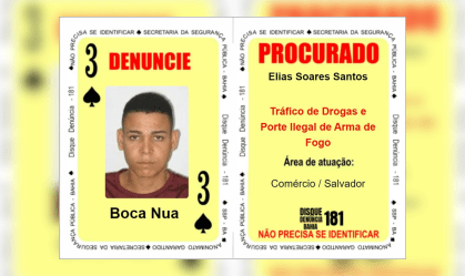 "Boca Nua", integrante do Baralho do Crime, é morto pela polícia na BA