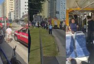 Ciclista idoso morre após ser prensado entre trem e grade de proteção em SP