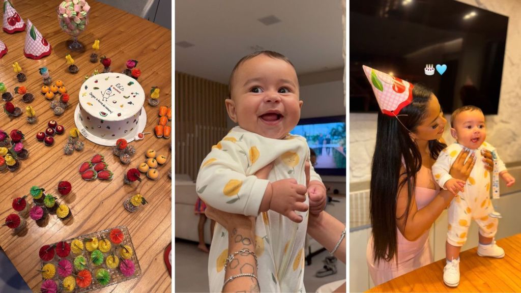 Lorena Maria faz festa temática para celebrar seis meses do filho Rás