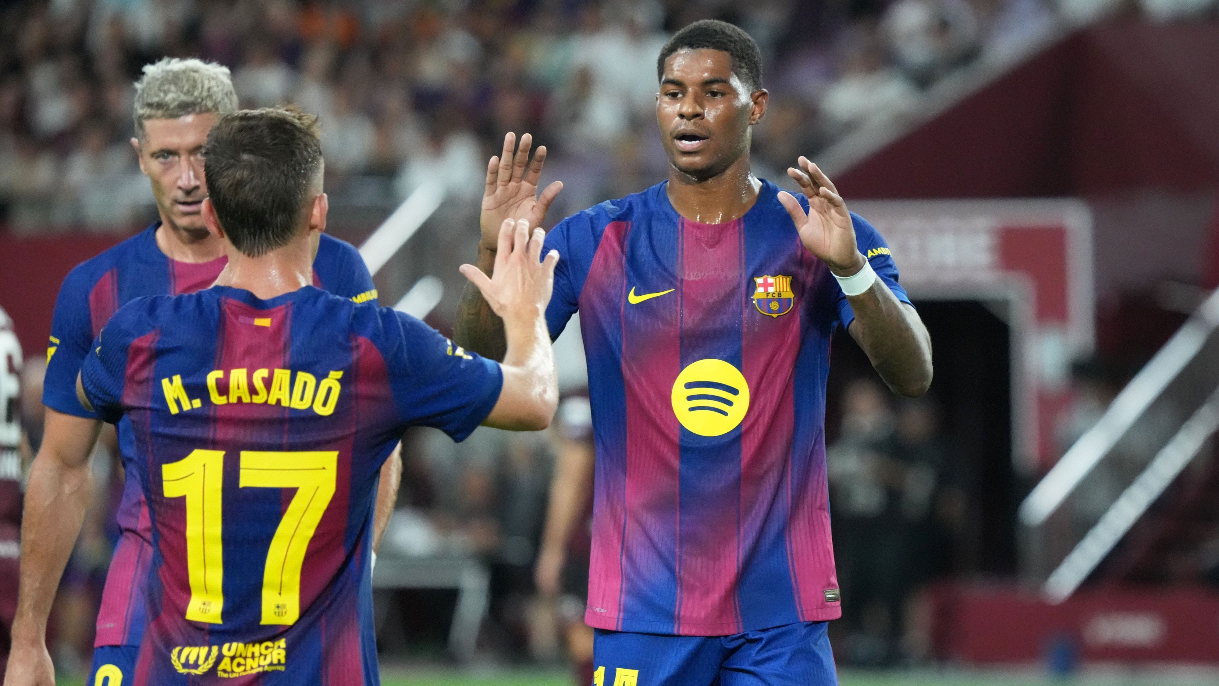 Rashford em jogo do Barcelona