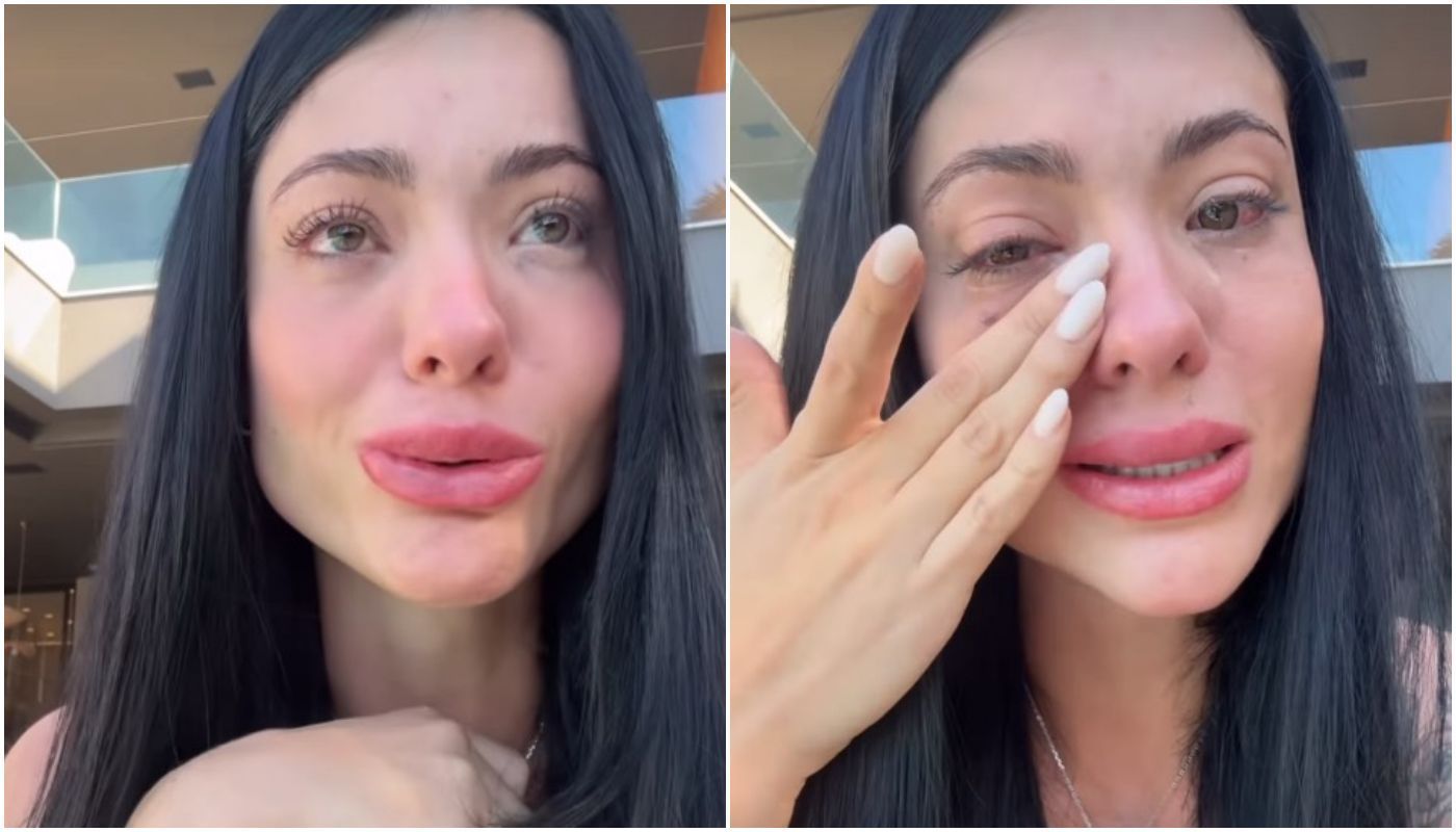 Namorada de Belo aparece aos prantos após briga com ex por causa do cantor