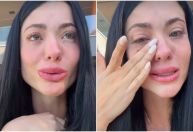 Namorada de Belo aparece aos prantos após briga com ex por causa do cantor