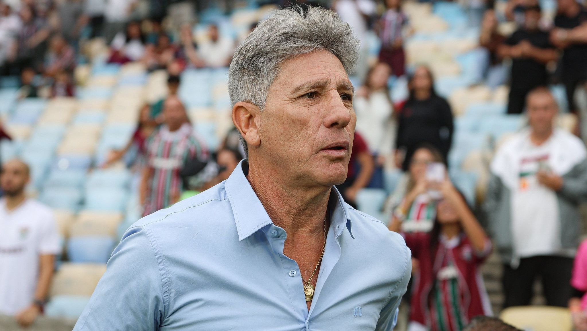 Renato Gaúcho em Fluminense x Fortaleza, pelo Brasileirão