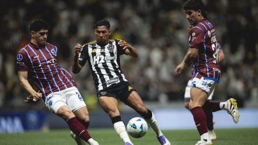 Lance de Atlético-MG x Godoy Cruz, pelas oitavas de final da Copa Sul-Americana