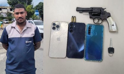 Homem rouba celular na hora do serviço e é preso após ser dedurado por GPS