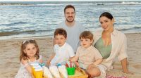 Morando em Dubai, Sabrina Petraglia mostra férias no Brasil com os filhos