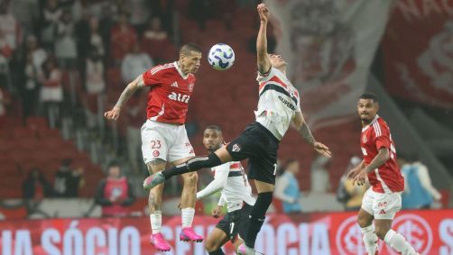 Jogo entre Internacional e São Paulo, pela 18ª rodada do Brasileirão