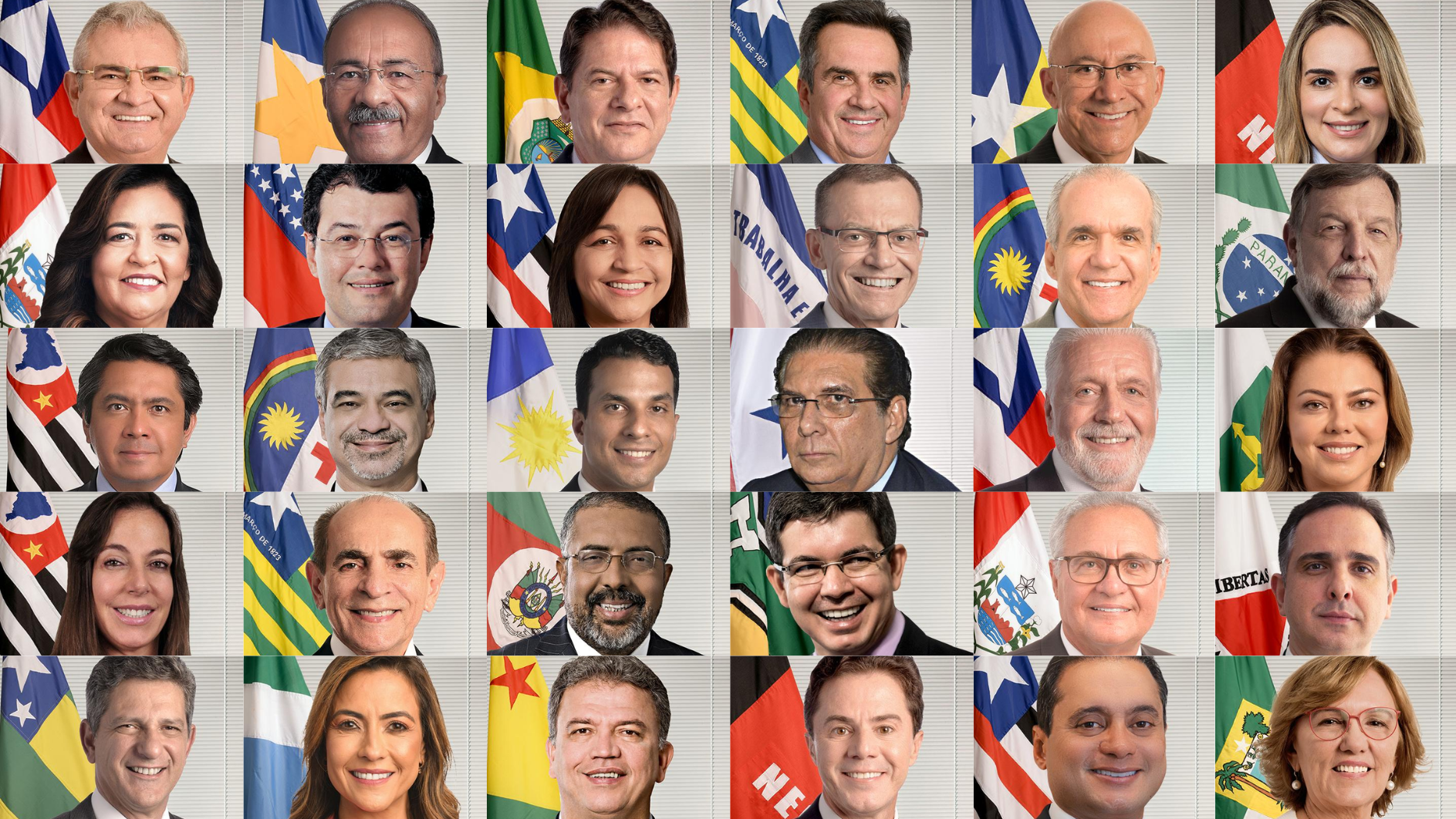 Ilustração com fotos oficiais dos 30 senadores com mandatos a encerrar em 2026 contabilizados como "indefinidos" e "votos contra" em relação ao impeachment do ministro do Supremo Tribunal Federal (STF) Alexandre de Moraes