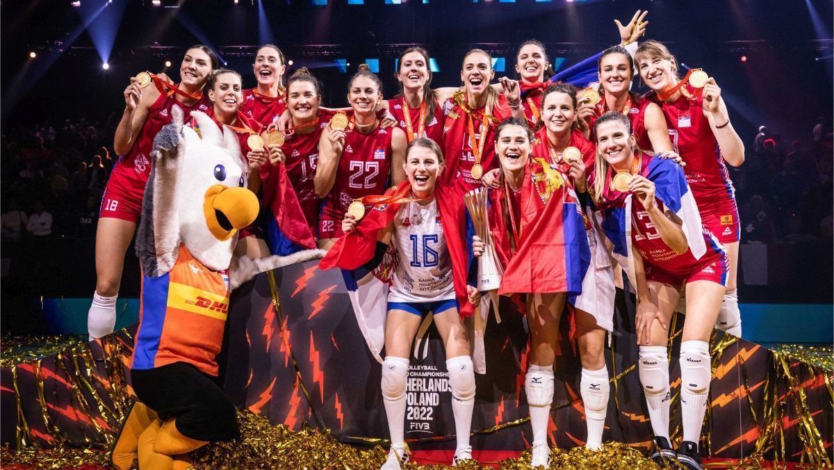 Sérvia, último campeão do Mundial Feminino de Vôlei