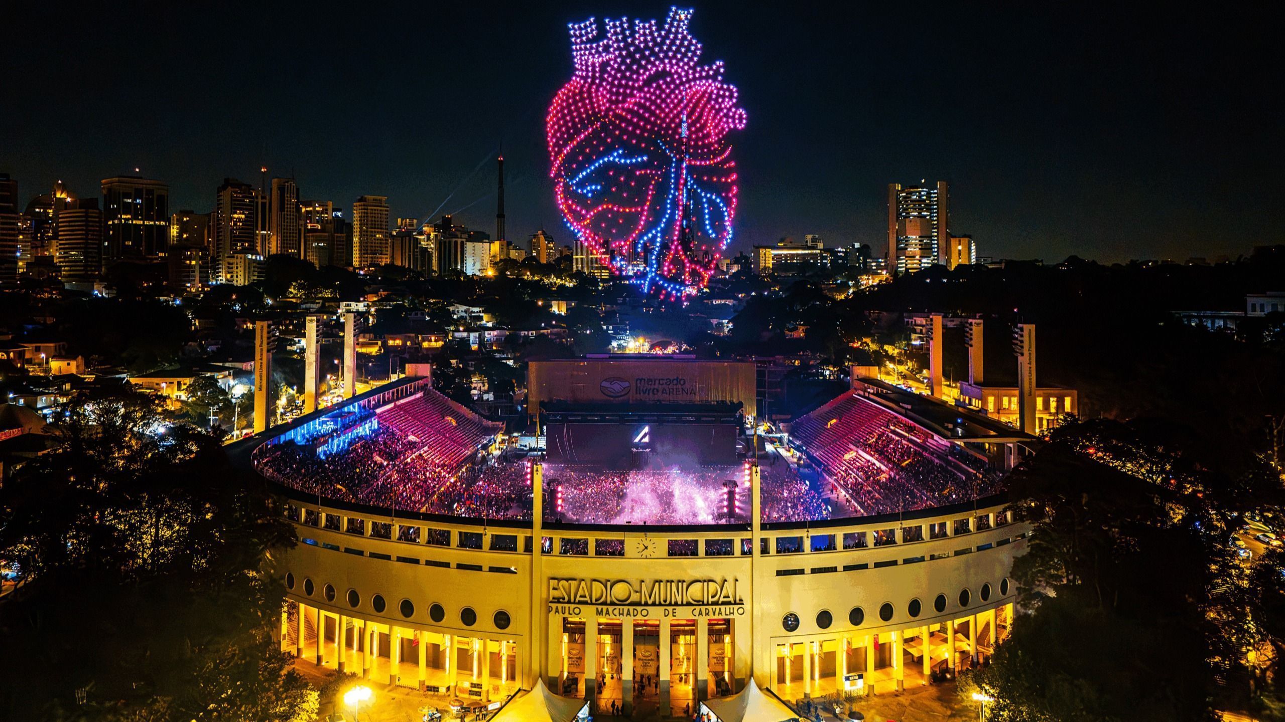 Espetáculo do Alok, KEEP ART HUMAN, que lotou o Arena Mercado Livre Pacaembu