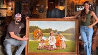 Sorocaba e Biah Rodrigues ganham pintura hiper-realista da família; veja