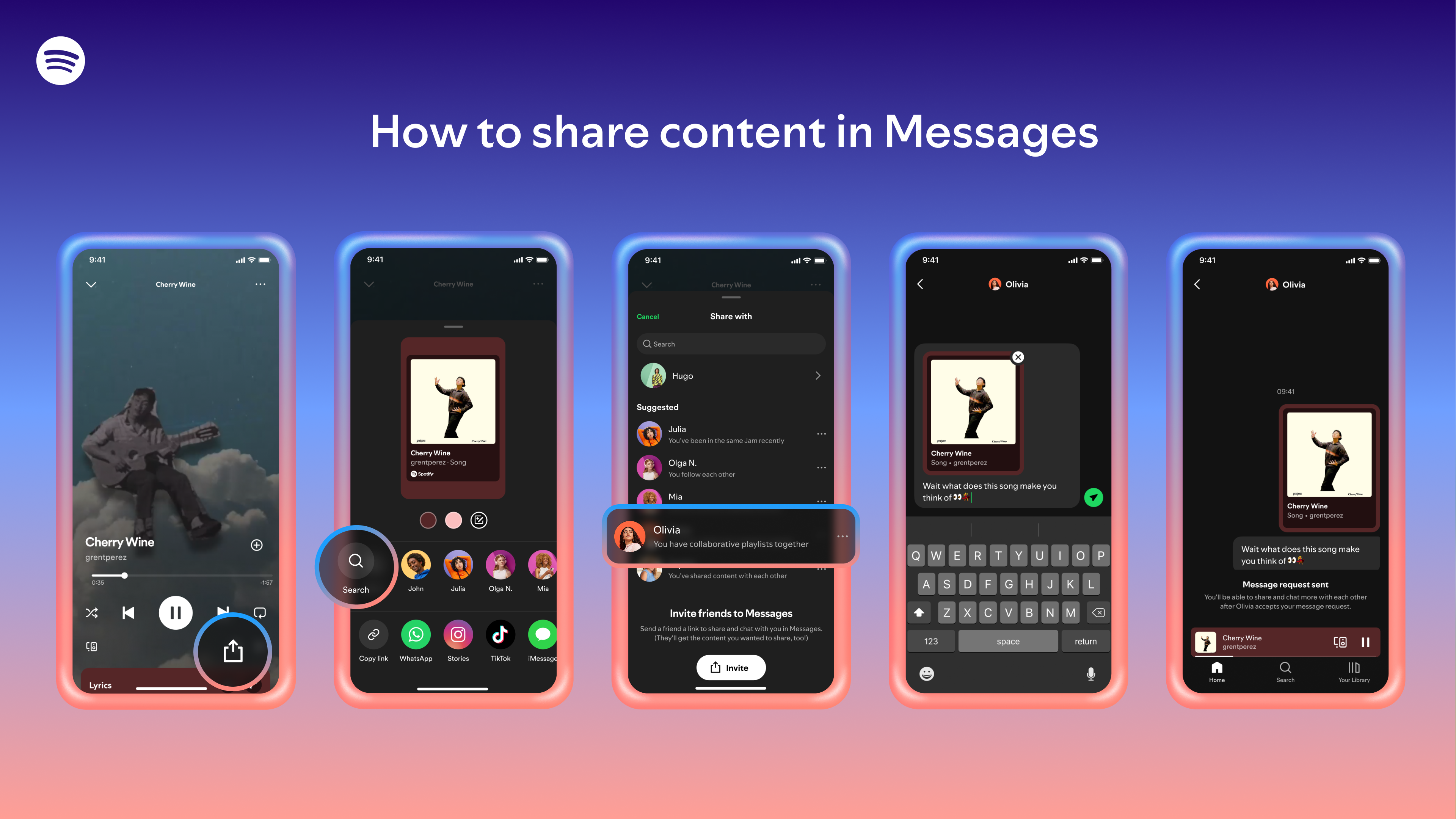 Spotify oferece recurso de conversa com amigos no aplicativo • Divulgação/ Spotify