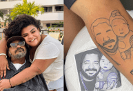 Flora Cruz homenageia o pai, Arlindo Cruz, com tatuagem: "Te eternizei"