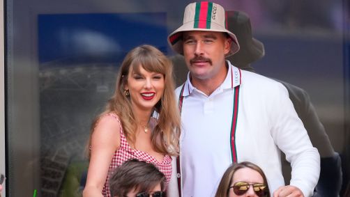 Taylor Swift e Travis Kelce na final do US Open de 2024