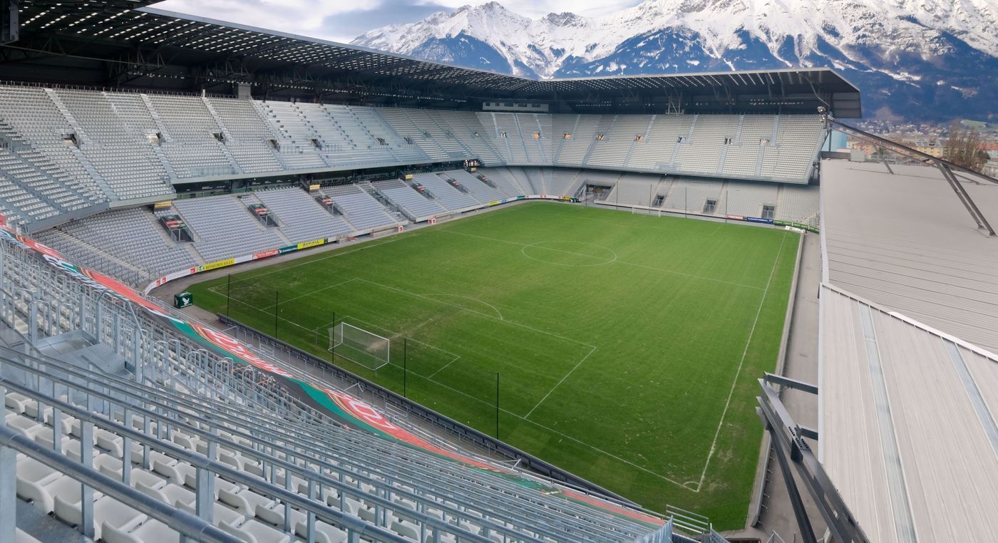 Estádio Tivoli Tirol, em Innsbruck, na Áustria