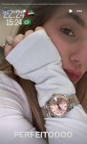 Virginia Fonseca mostrou o relógio de R$ 100 mil que ganhou em Dubai • Instagram/Virginia Fonseca