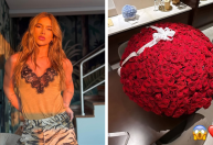 Em Dubai, Virginia ganha buquê após receber caminhão de flores no SBT