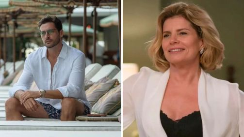 Walter (Leandro Lima) é descartado por Odete (Debora Bloch) em "Vale Tudo"