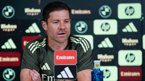Xabi Alonso em entrevista coletiva do Real Madrid