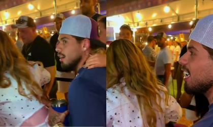 Zé Felipe foi visto na garupa de uma cantora em Barretos