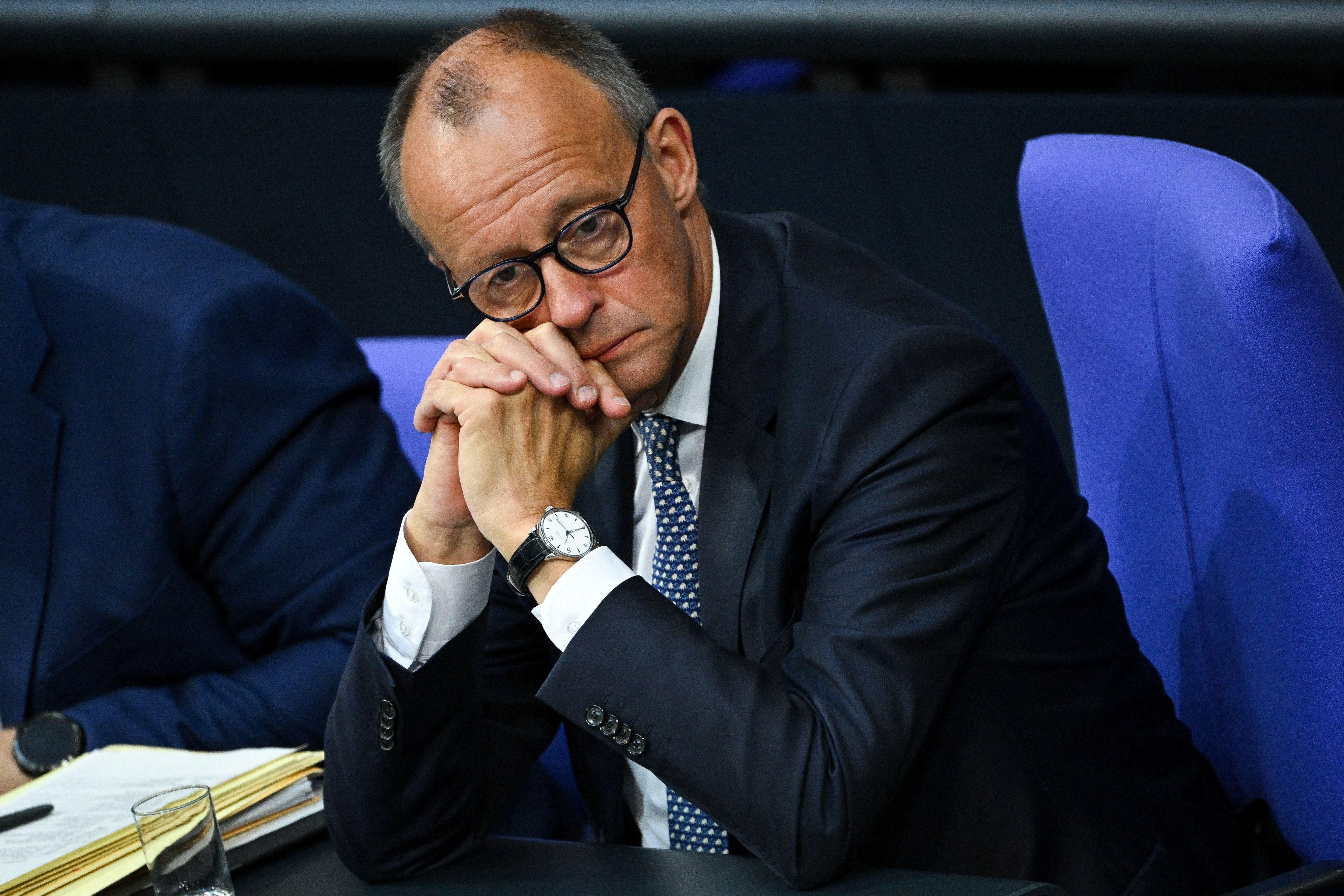 Chanceler alemão Friedrich Merz em Berlim 16/9/2025