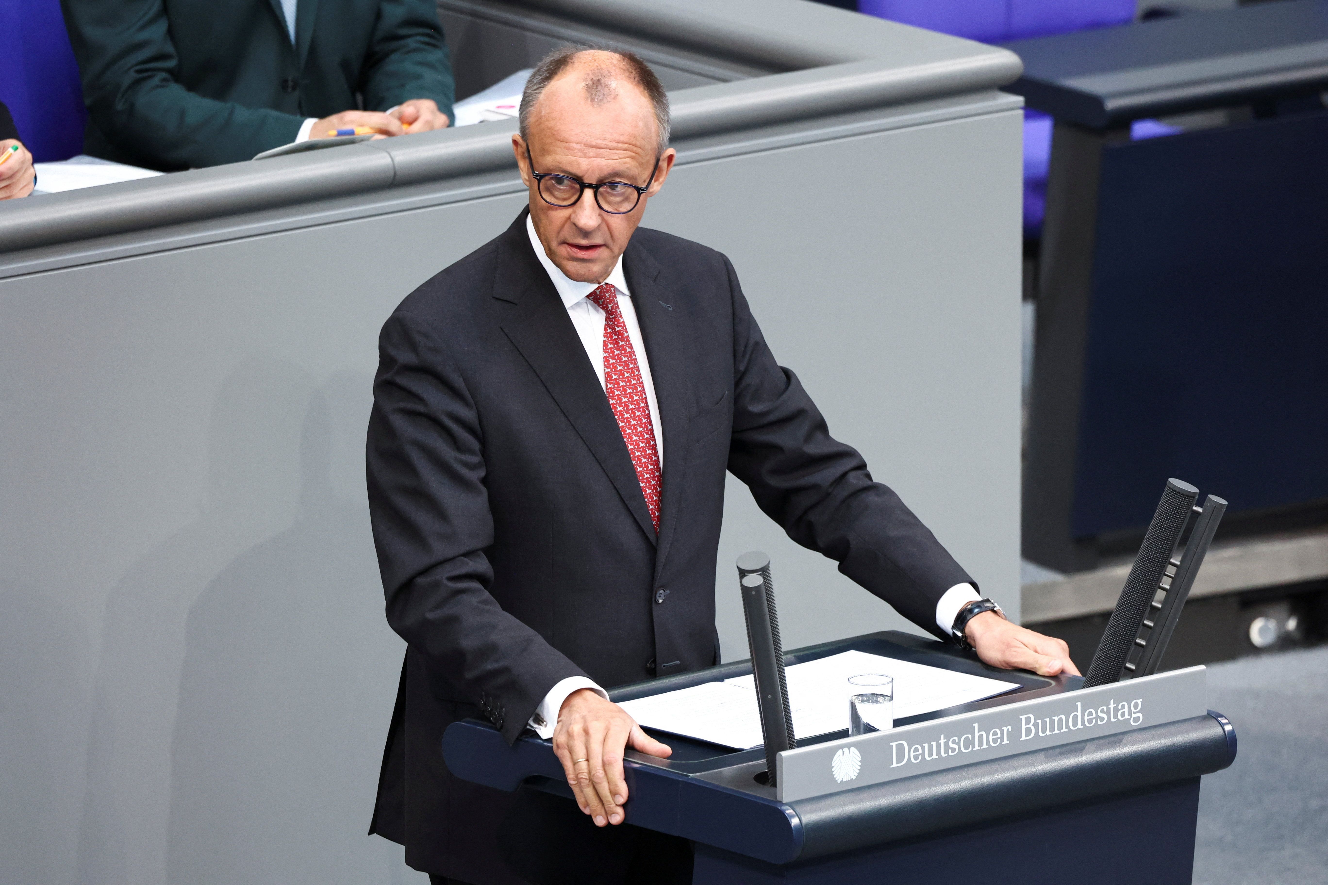 Chanceler alemão Friedrich Merz em Berlim