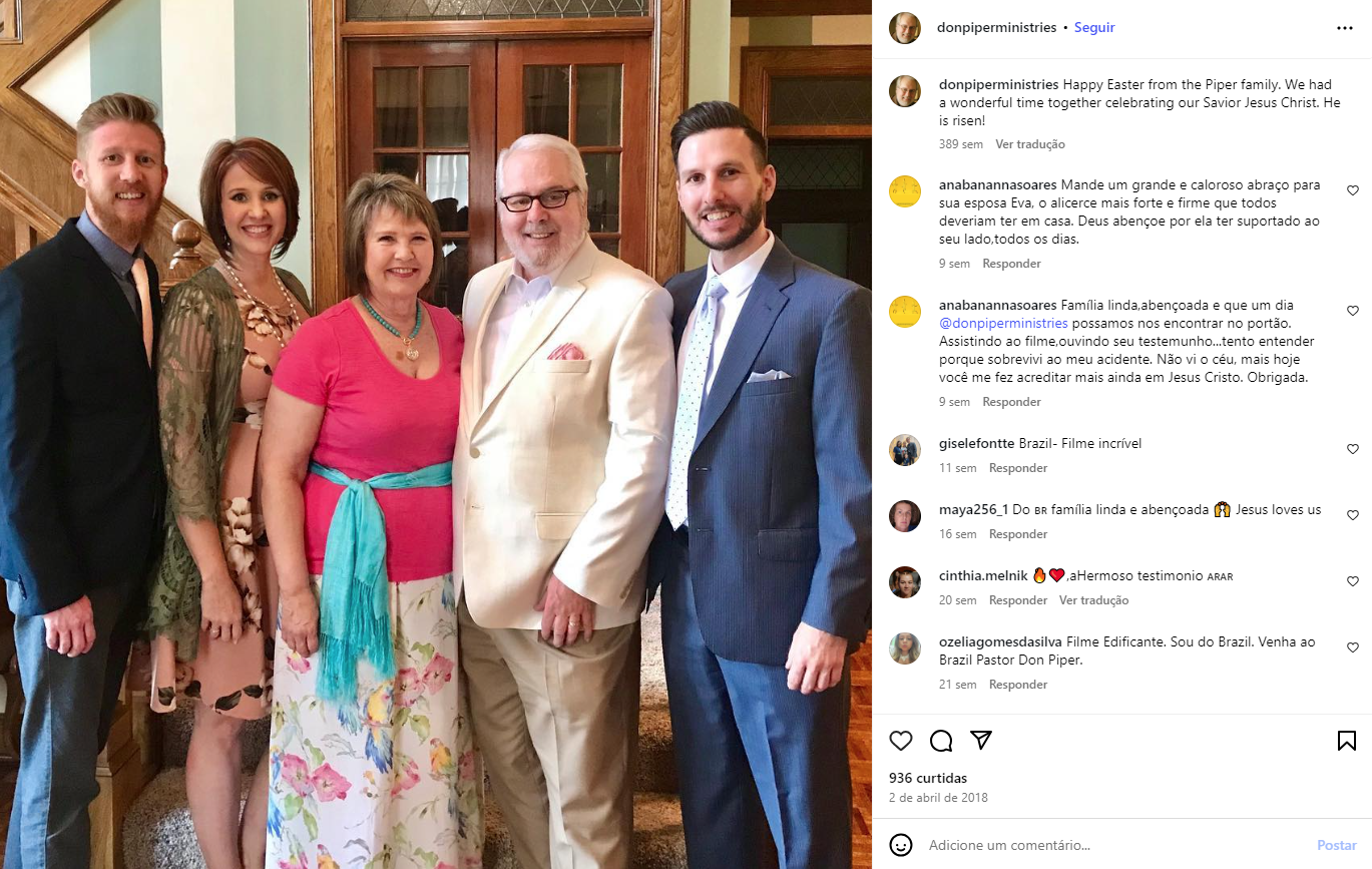 Don Piper da vida real seguiu a vida como ministro da igreja após osfrer o acidente em 1989 • Instagram