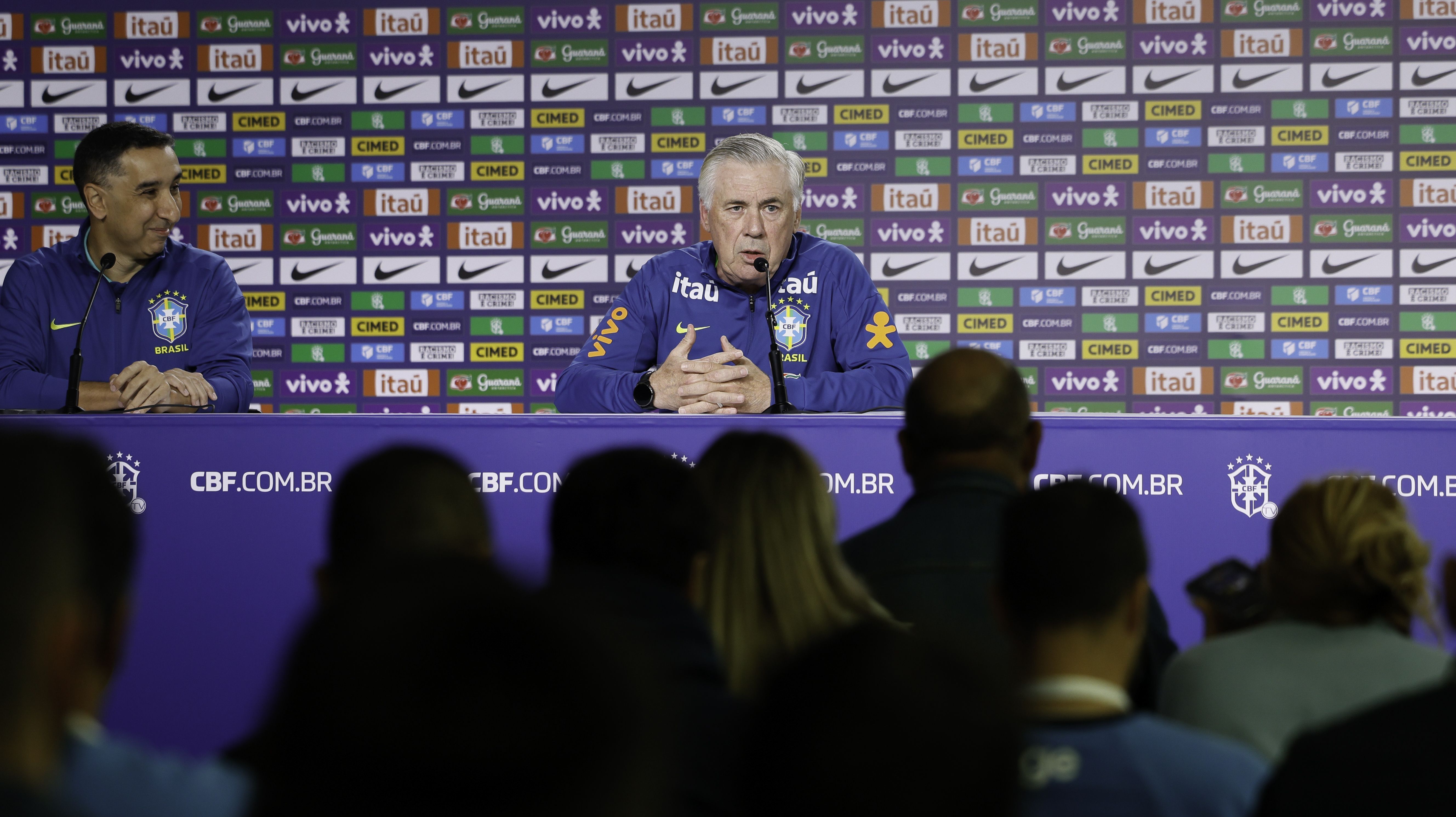 Carlo Ancelotti, técnico da Seleção Brasileira