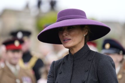 Melania Trump em visita ao Reino Unido