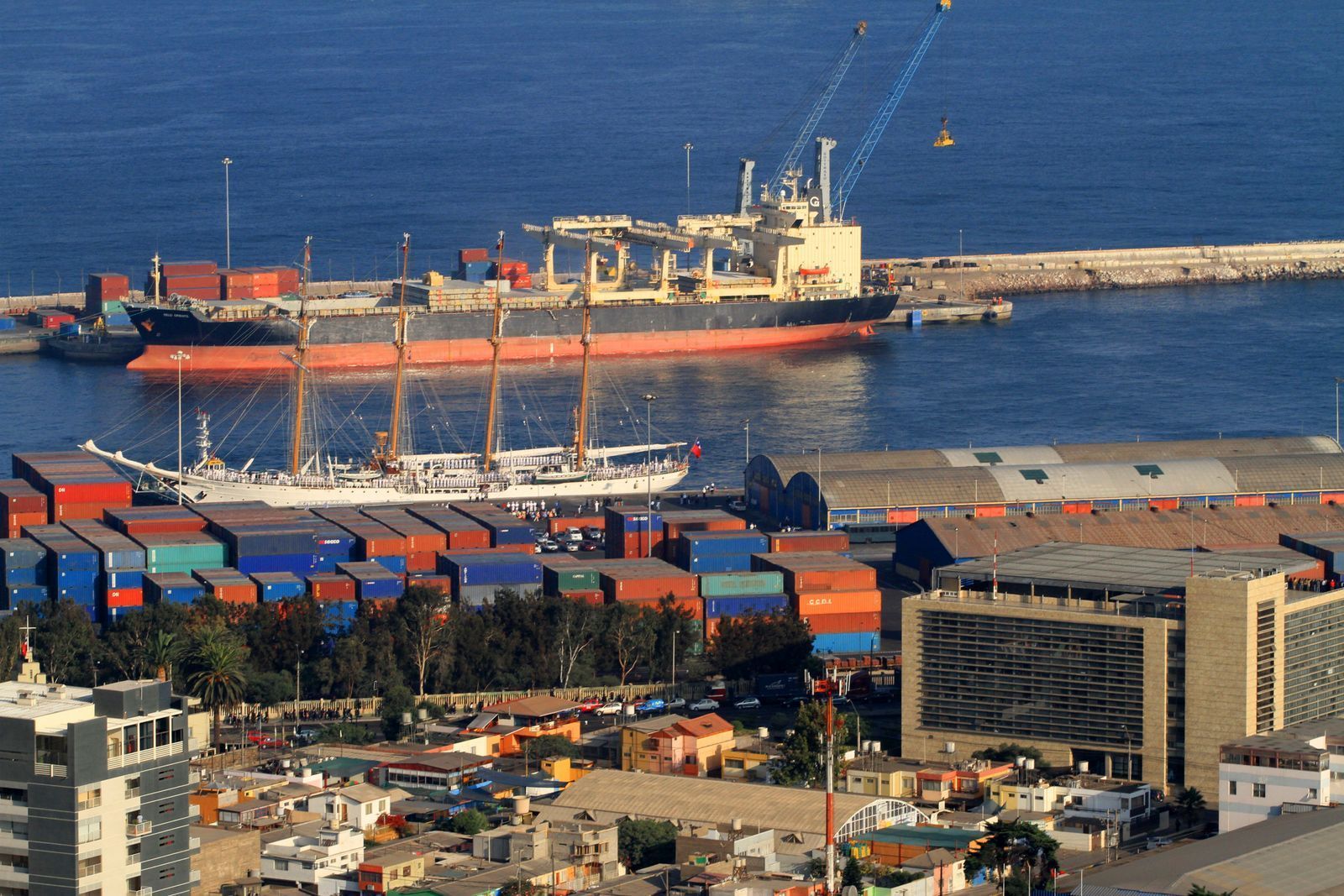 Porto de Antofagasta, no Chile