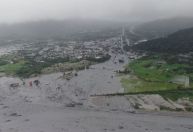 Veja vídeo: Lago transborda em Taiwan após passagem de supertufão