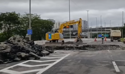 Cratera na Marginal Tietê só deve ser fechada em março de 2026, diz Sabesp