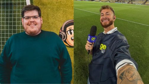 Casimiro, da CazéTv, e Fred Bruno, da Ge TV