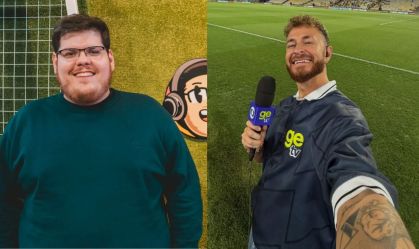 Casimiro, da CazéTv, e Fred Bruno, da Ge TV