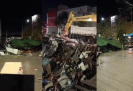 Quiosques desabam e deixam três pessoas feridas na Grande SP