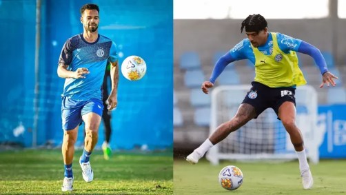Zagueiro Valdo, do Confiança, e lateral Gilberto, do Bahia