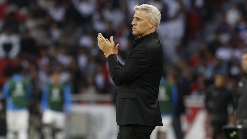 Crespo em partida do São Paulo contra a LDU