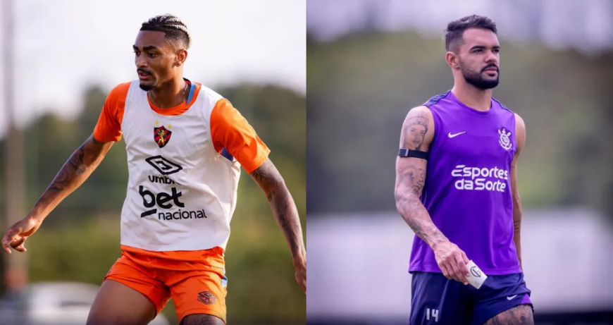 Derik, do Sport, e Raniele, do Corinthians