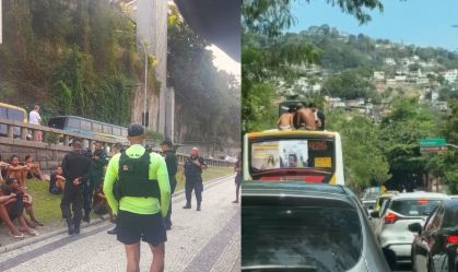 Fim de semana de calor no Rio termina com tumulto e 60 ônibus depredados