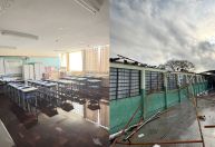 Temporais no PR: aulas são canceladas após teto desabar em escola