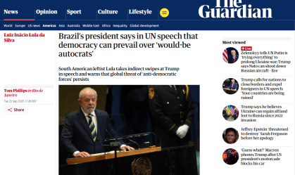 Discurso Lula na ONU, The Guardian
